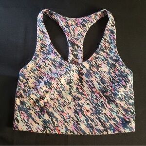 Zella Lite Longline‎ Sports Bra Pink Silver Gallo XS
